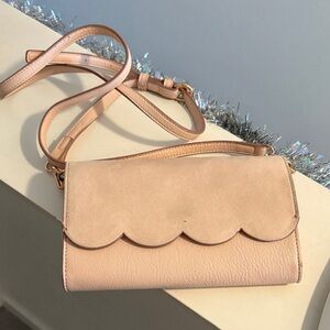 LC Lauren Conrad Baby Pale Pink Crossbody Bag/Purse